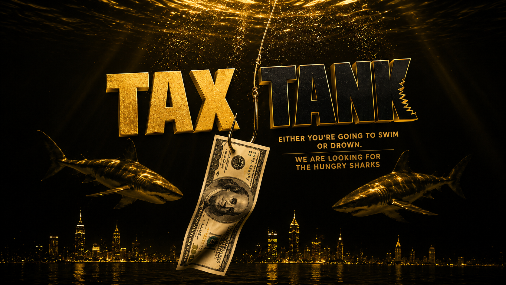 Tax Tank: either you're going to swim or drown. We are looking for the hungry sharks.